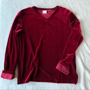 Red Velvet V-Neck